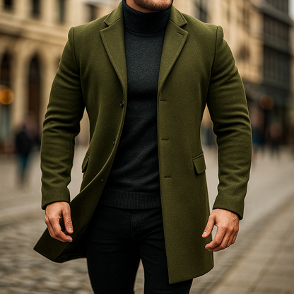 TRENCH IN LANA DA UOMO
