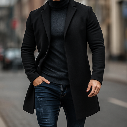 TRENCH IN LANA DA UOMO