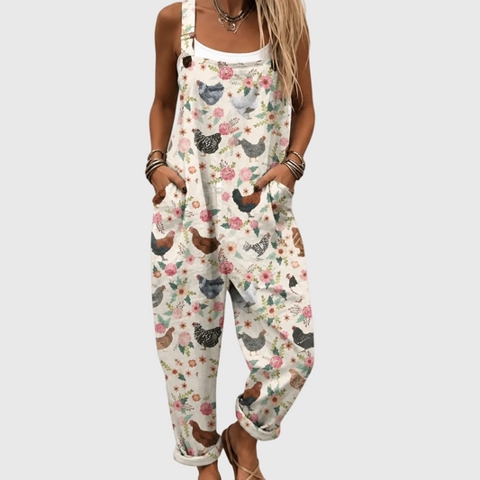 Tuta Morbida Vintage Galline e Fiori