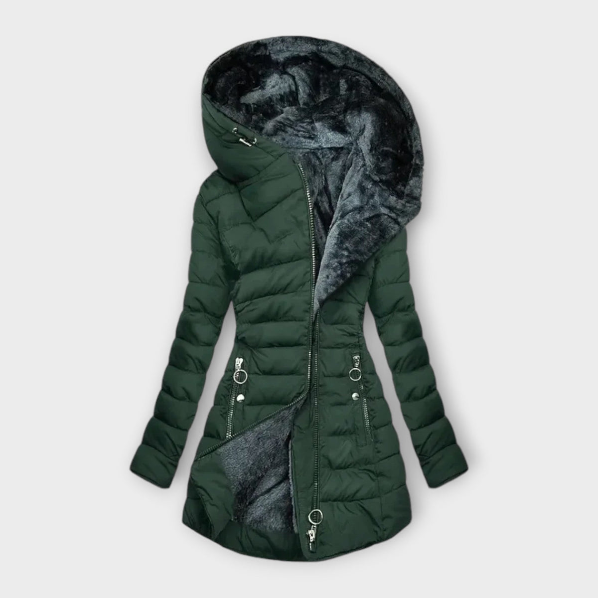 Kori™ | Cappotto in peluche con pelliccia