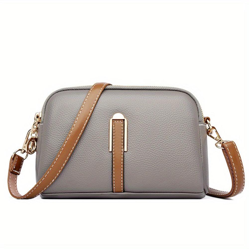 Milano™ | Borsa multitasche effetto litchi con tracolla