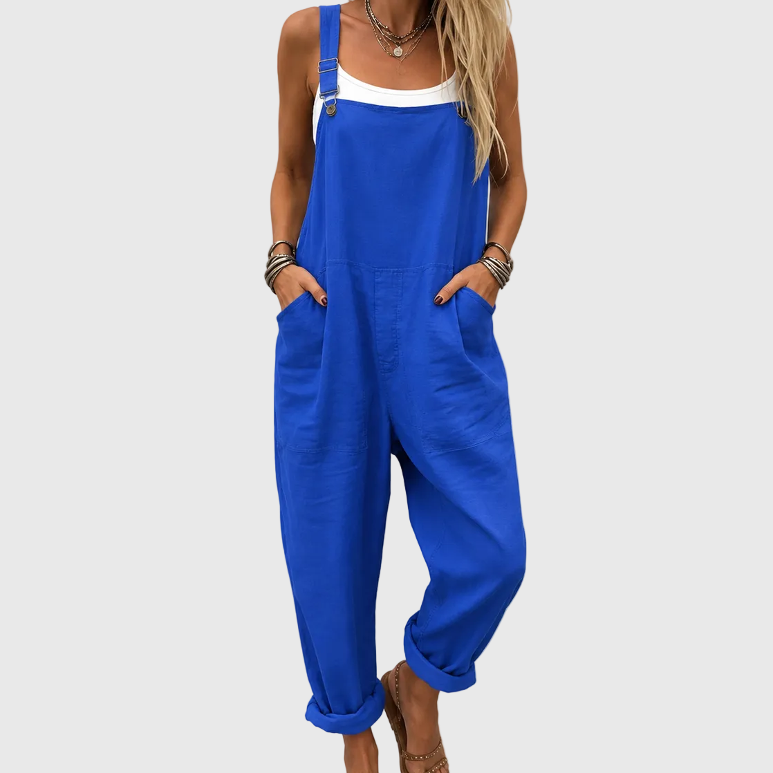 Tuta Blu Morbida Stile Casual