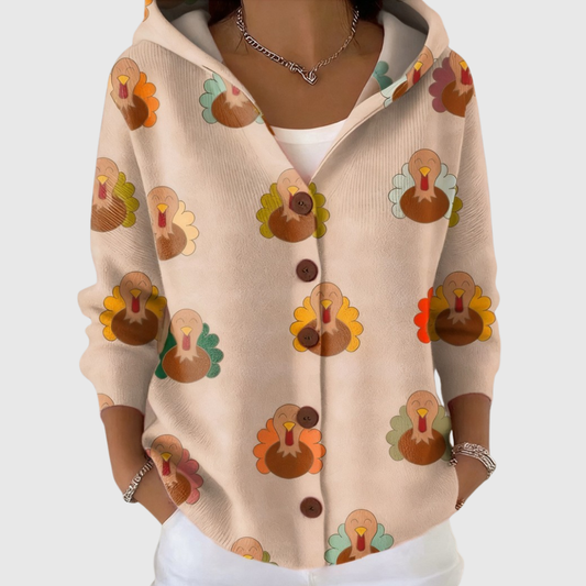 Pierina | Abito in maglia con cappuccio