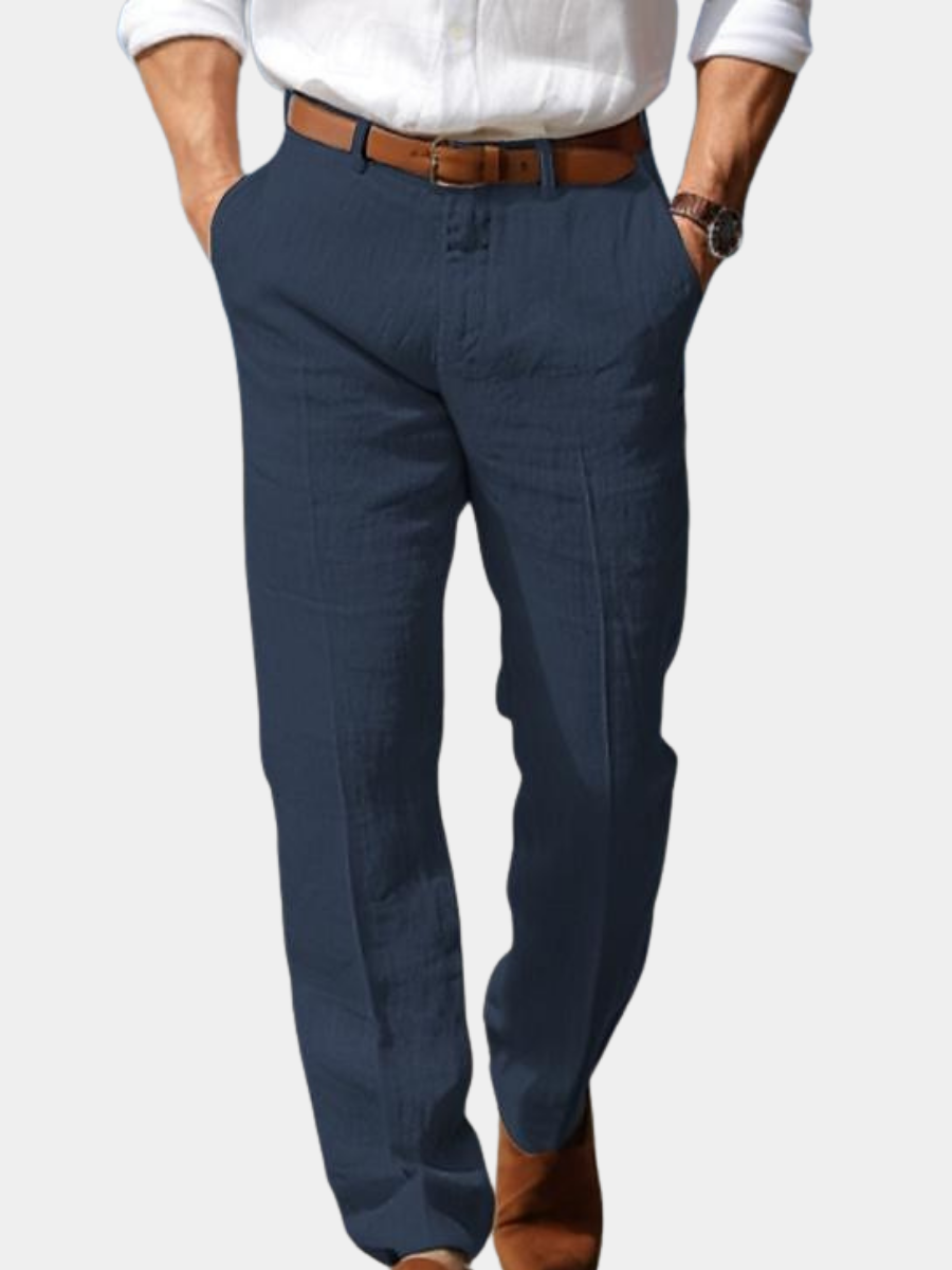 PANTALONI DA UOMO DI LUSSO IN LINO PREMIUM