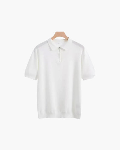 Brooks | Polo a maniche corte in maglia con mezza zip da uomo