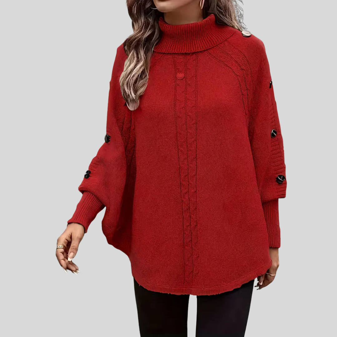 Norelle™ | Maglione a collo alto in maglia a trecce