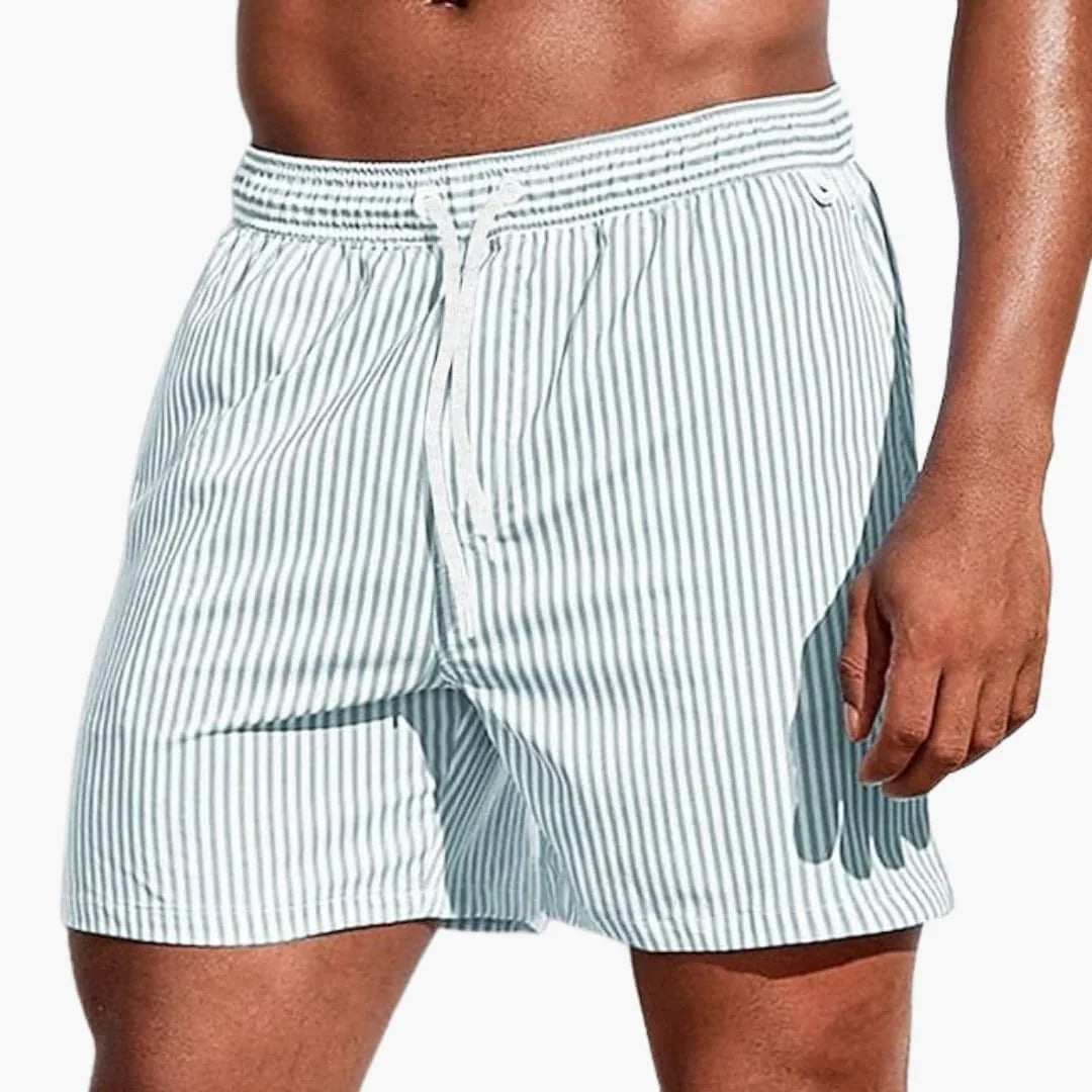 Pantaloncini da bagno a righe Lucas (1+1 GRATIS!)