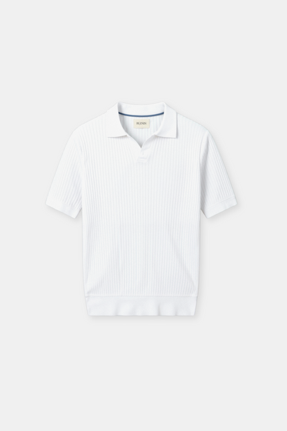 Polo a Maniche Corte in Cotone a Costine da Uomo – Elegante & Senza Tempo
