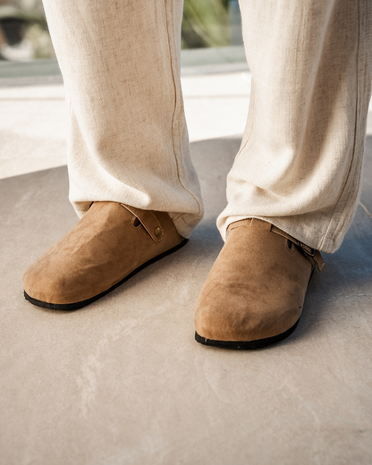 Luke | Sabot da uomo in pelle scamosciata confortevole con suola ergonomica