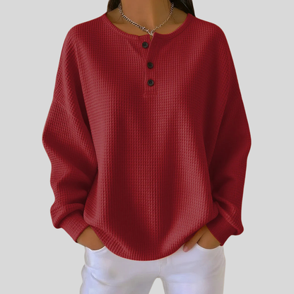 Nessa™ | Felpa Henley casual