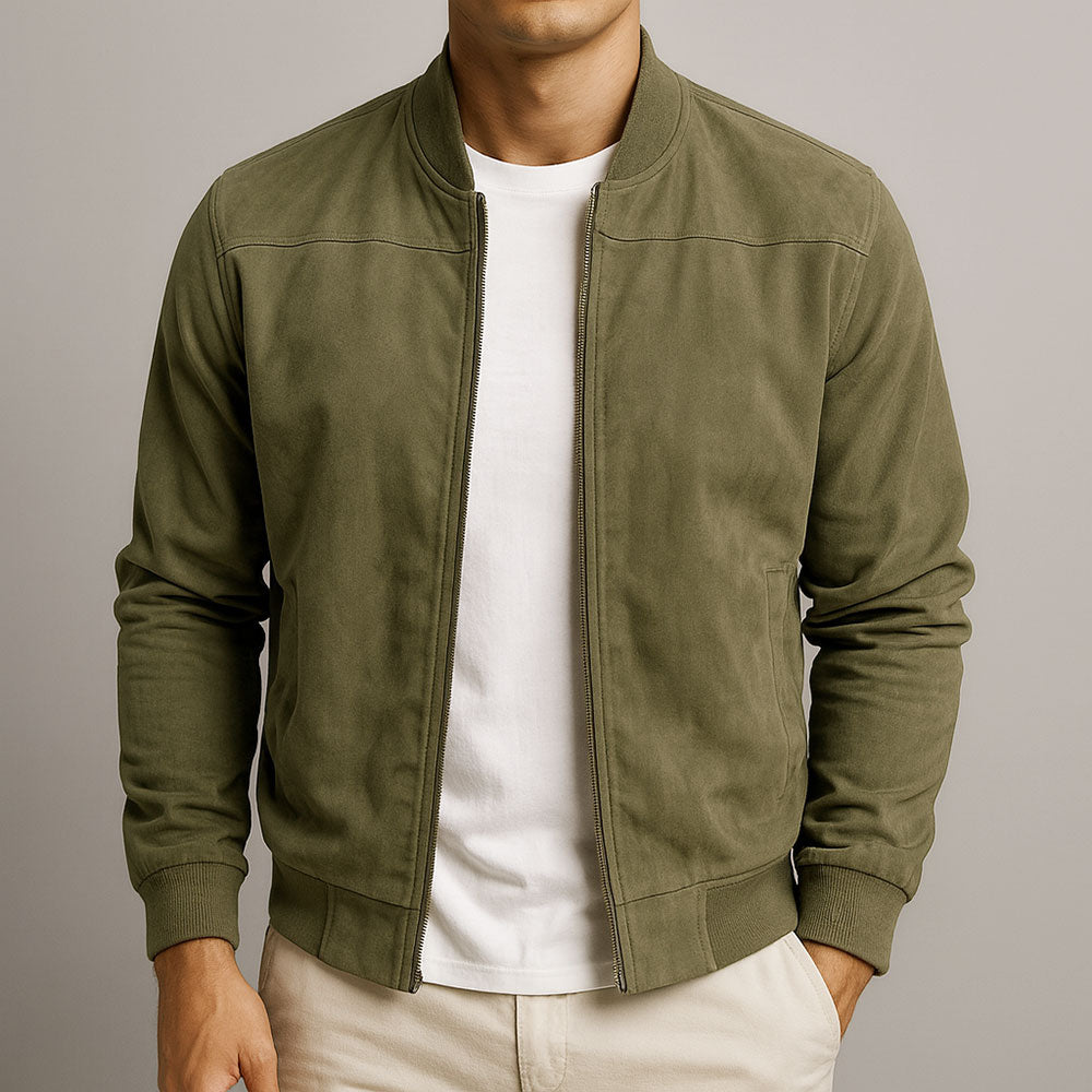 Giacca bomber effetto camoscio Antoine