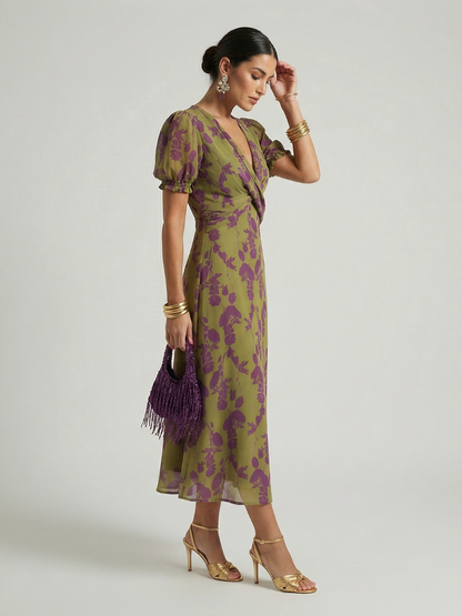 Abito midi floreale casual Virel