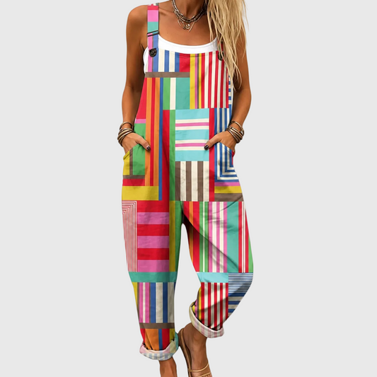Salopette Patchwork Colorata Comfort