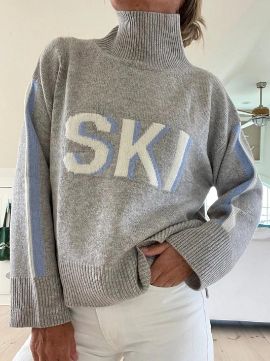Mia | Maglione a Collo Alto Retrò