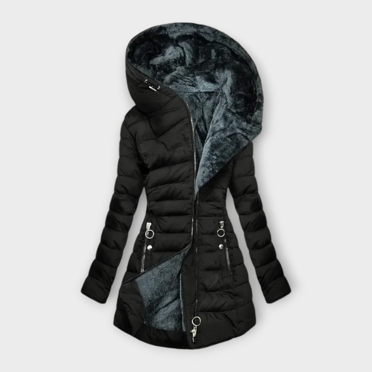 Kori™ | Cappotto in peluche con pelliccia