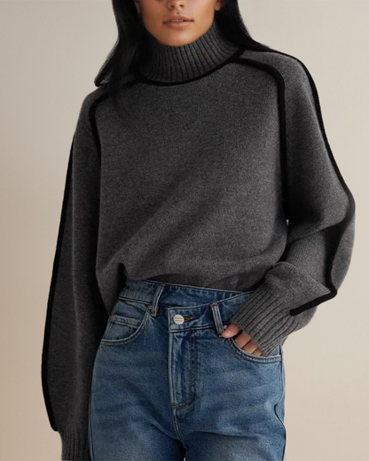 Julia - Maglione a Collo Alto Chic Autunnale