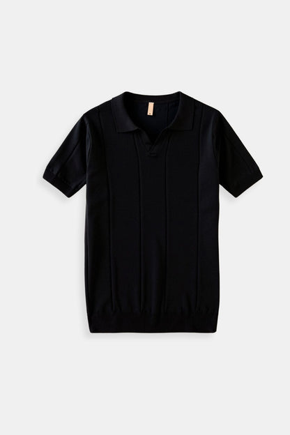 Polo a maglia rétro in verde menta