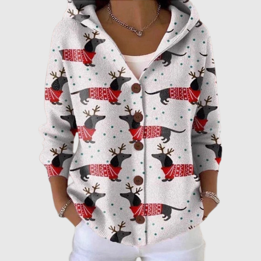Amabile | Cardigan con Cappuccio in Maglia
