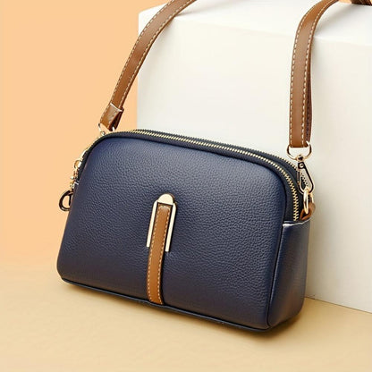 Milano™ | Borsa multitasche effetto litchi con tracolla