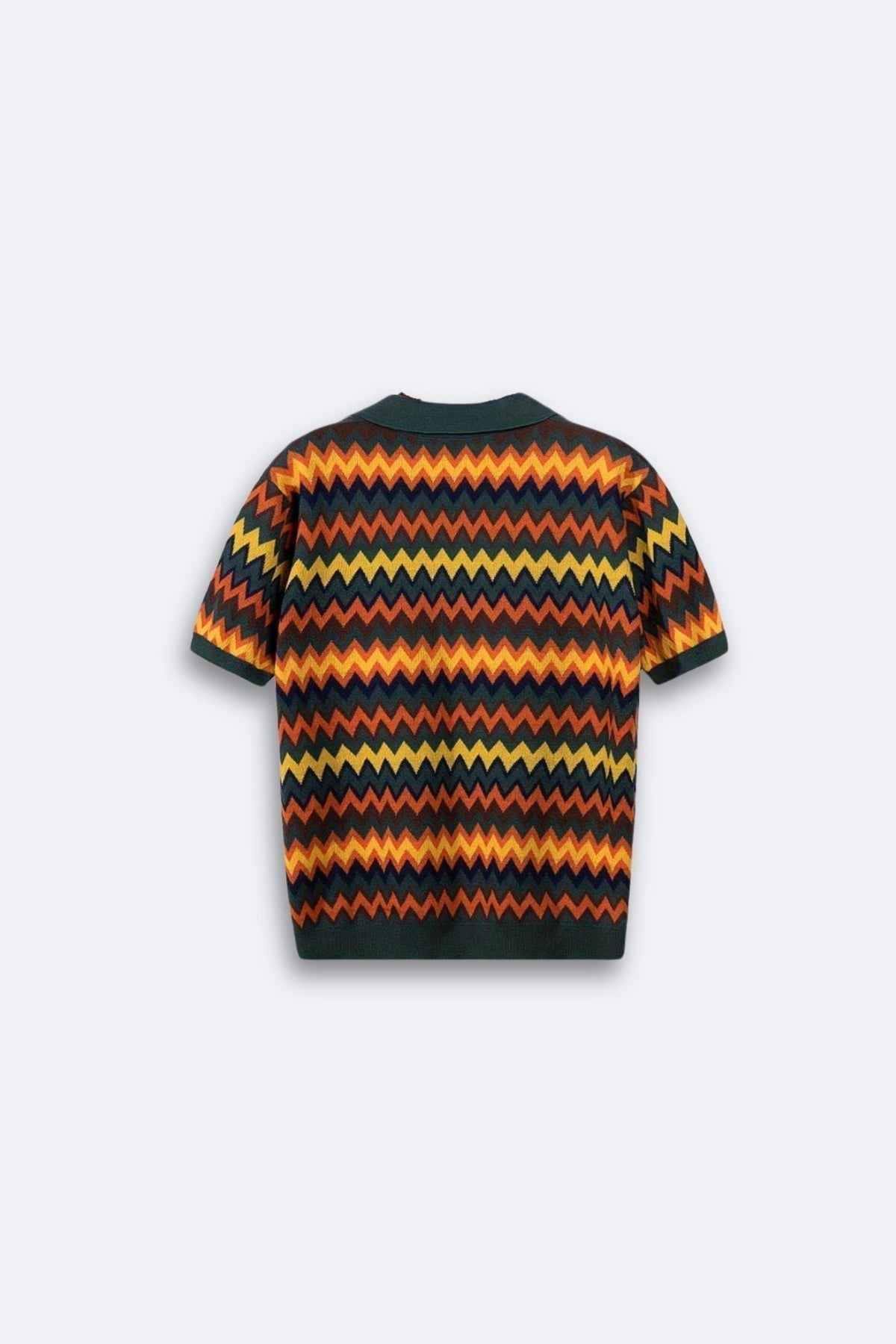 Maglione rétro con motivo a zig zag