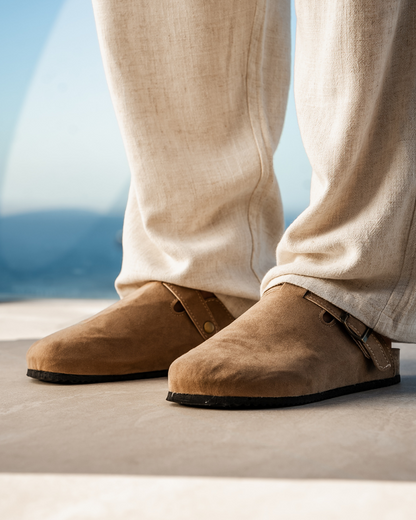 Luke | Sabot da uomo in pelle scamosciata confortevole con suola ergonomica