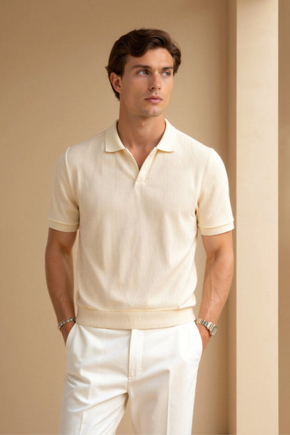 Polo da uomo in beige – Elegante e intramontabile
