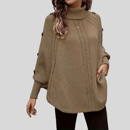 Norelle™ | Maglione a collo alto in maglia a trecce