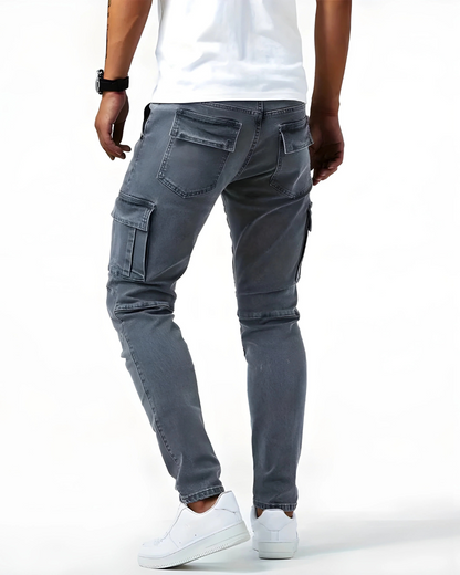 PANTALONI CARGO STRETCH