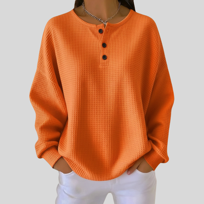 Nessa™ | Felpa Henley casual