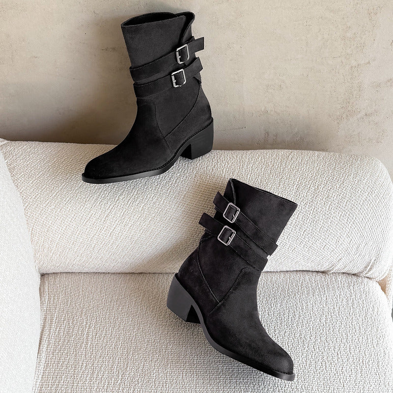 Stivali Western Sienna in Vera Pelle