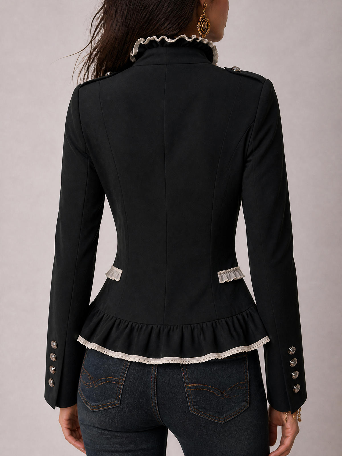 Blazer Midnight Nomad con cuciture e nappe