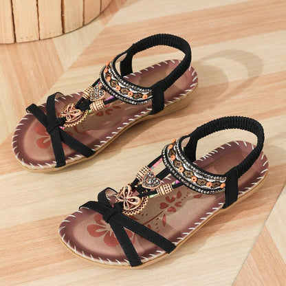 Sandali ortopedici Nadia™ in stile Ibiza per comfort ed eleganza.
