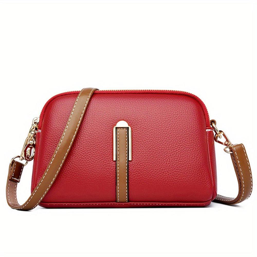Milano™ | Borsa multitasche effetto litchi con tracolla