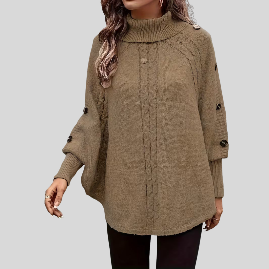Norelle™ | Maglione a collo alto in maglia a trecce