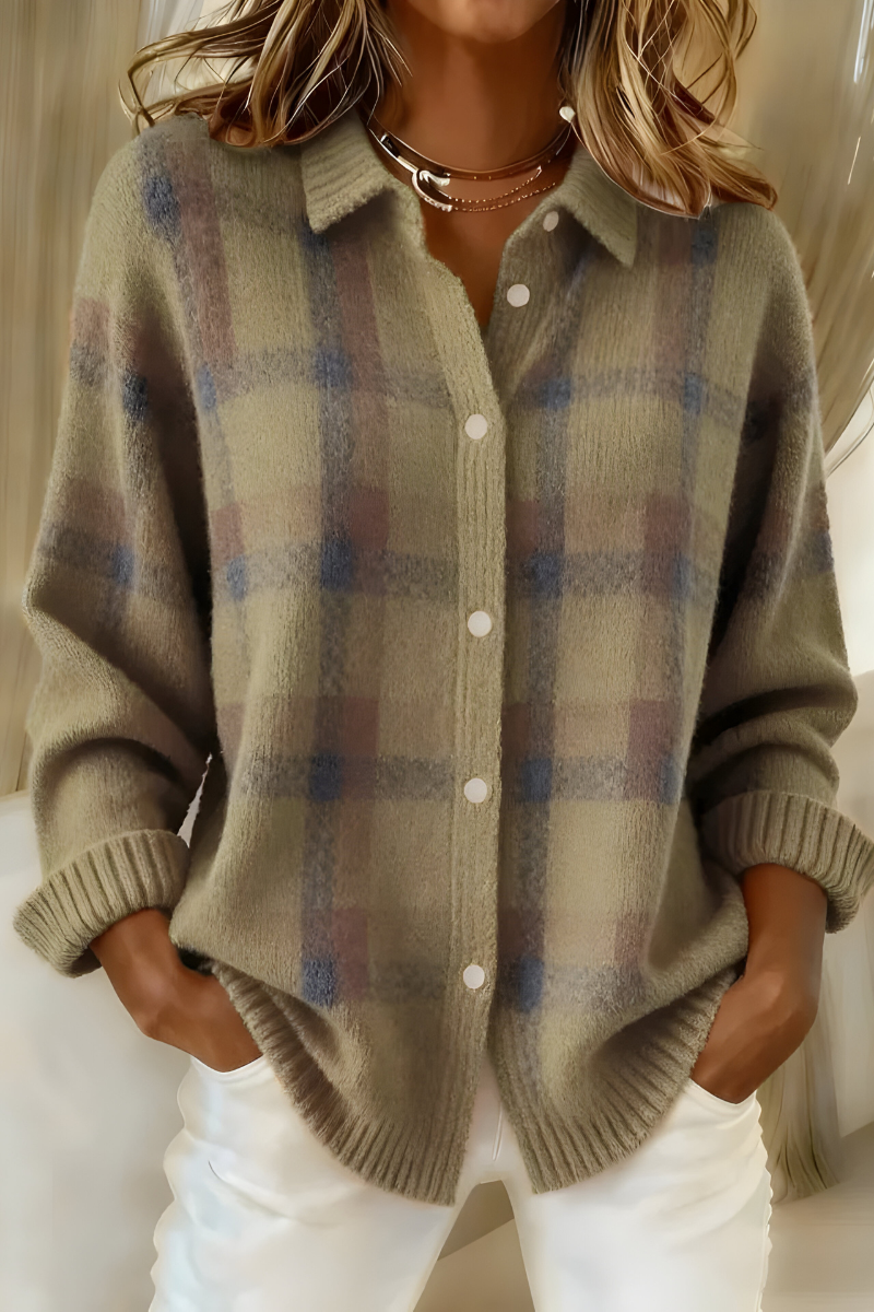 Bernadette | Cardigan a quadri