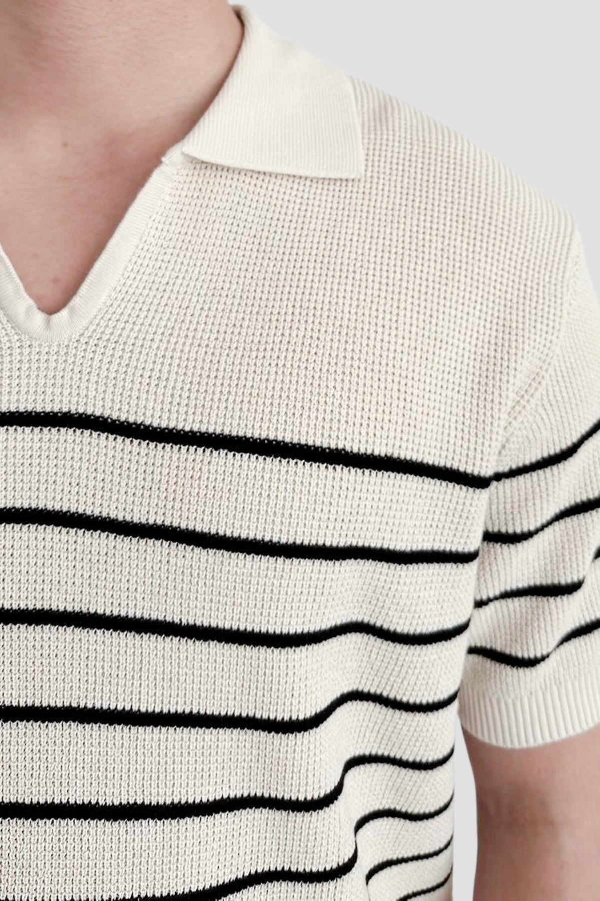Polo da uomo a righe a maniche corte – Intramontabile & Versatile