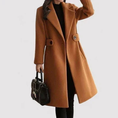 Clara™ | Cappotto in lana con cintura
