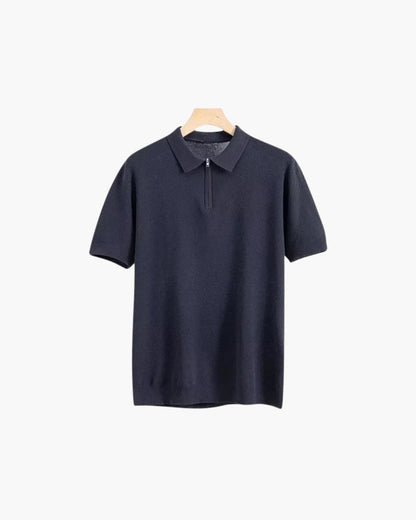 Brooks | Polo a maniche corte in maglia con mezza zip da uomo