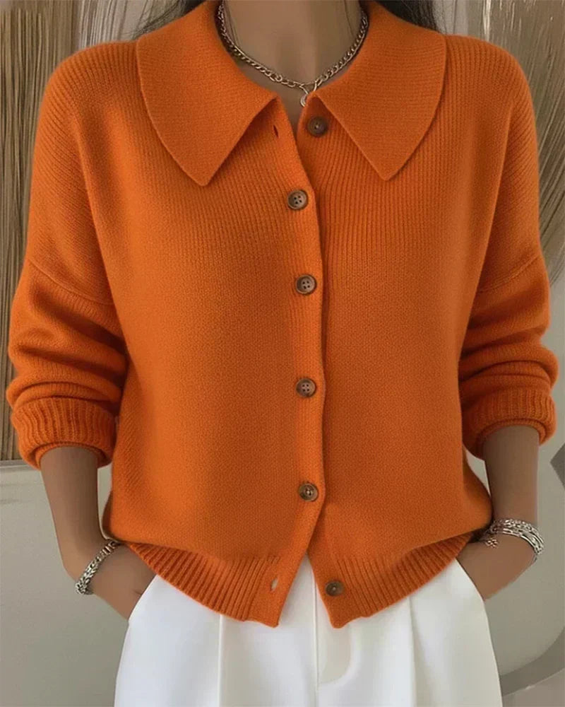 Klaasje | Cardigan con colletto a bottoni