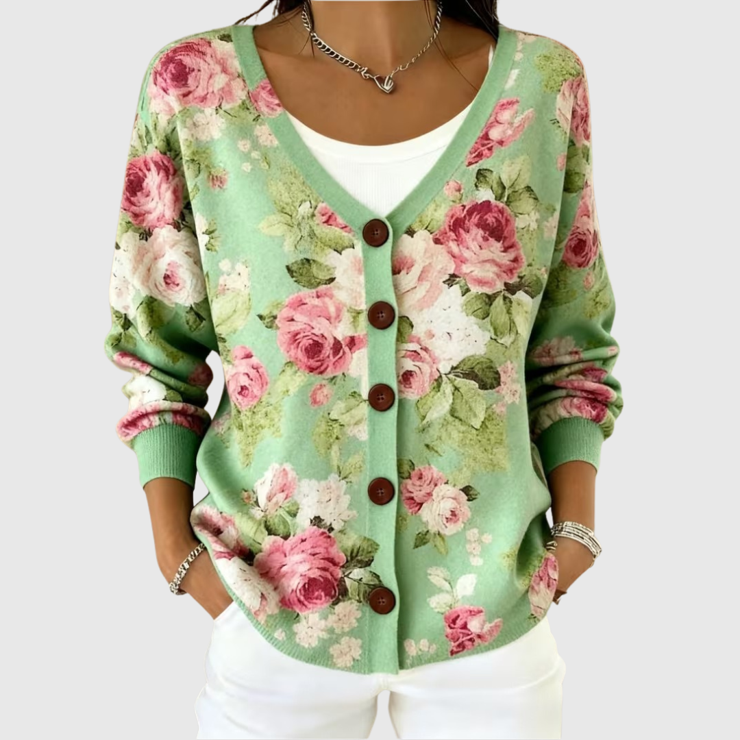 Olga | Cardigan in maglia con bottoni