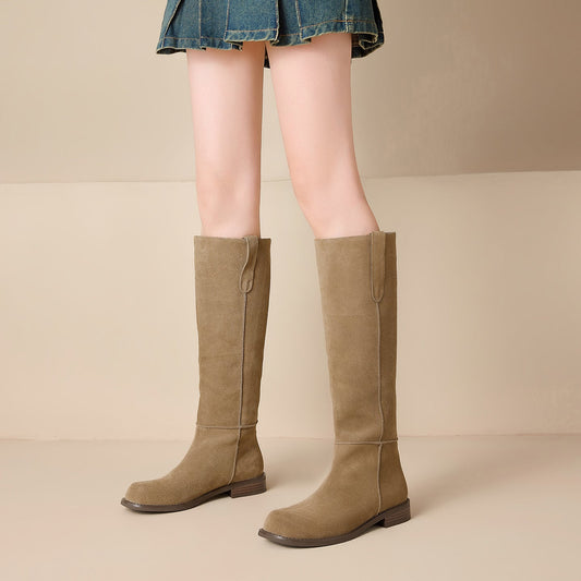 Stivali Selma al Ginocchio in Vero Suede