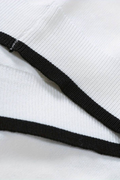 Polo classica con zip e dettagli a contrasto
