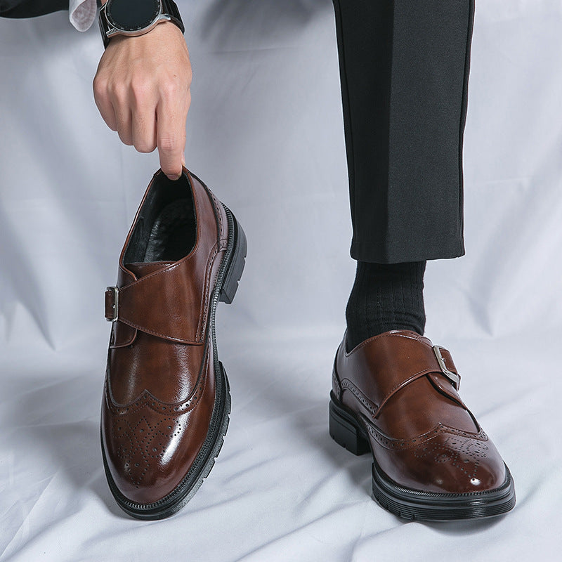 Fedde™ Stivali in Pelle Classici da Uomo con Dettaglio a Fibbia
