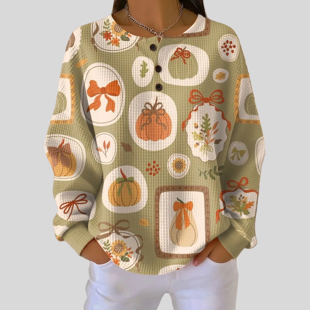 Tawnie™ | Maglione con fiocchi e zucche