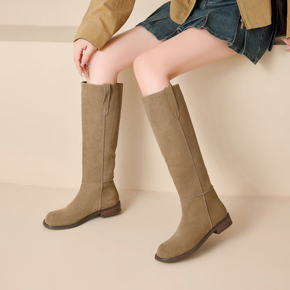 Stivali Selma al Ginocchio in Vero Suede