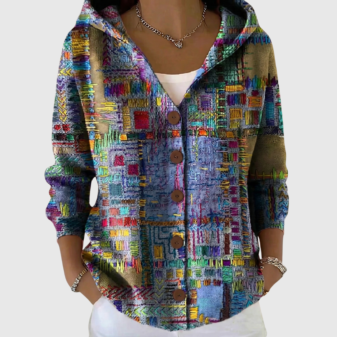 Marinella | Abito in Maglia con Cappuccio