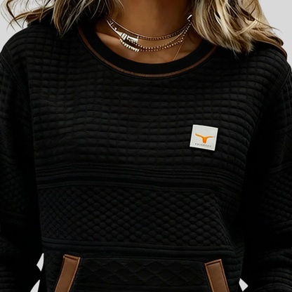 Noelle™ | Felpa girocollo color block
