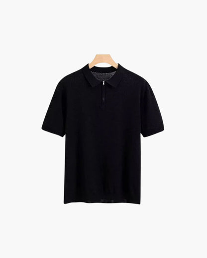 Brooks | Polo a maniche corte in maglia con mezza zip da uomo