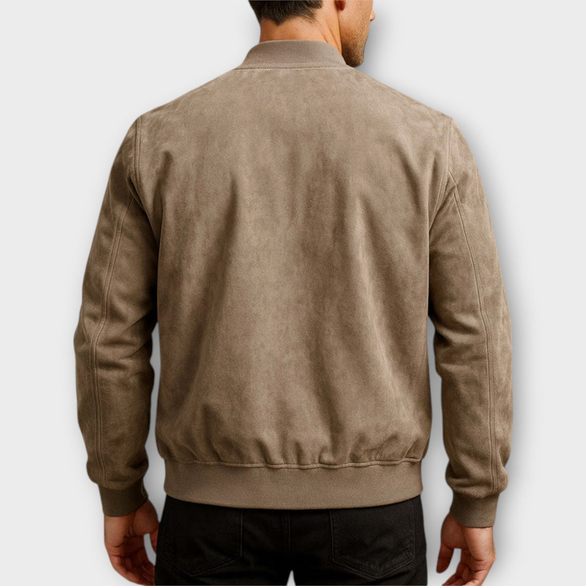 GIUBBOTTO BOMBER IN PELLE SCAMOSCIATA UOMO
