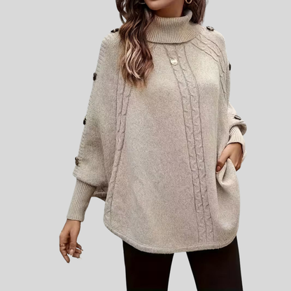 Norelle™ | Maglione a collo alto in maglia a trecce
